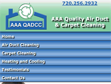 Tablet Screenshot of coloradoairducts.com